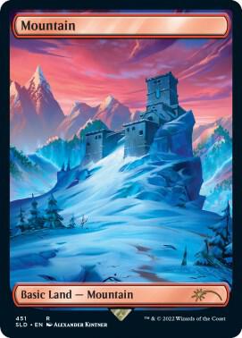 Mountain (451) card from Secret Lair Drop Series
