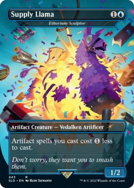 Supply Llama - Etherium Sculptor card from Secret Lair Drop Series
