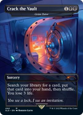 Crack the Vault - Grim Tutor card from Secret Lair Drop Series