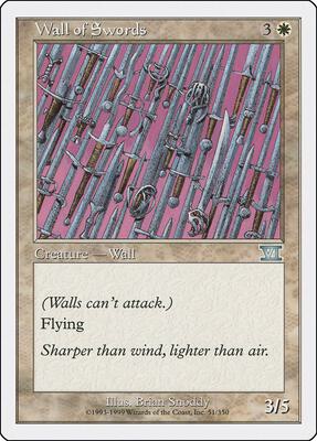 Wall of Swords card from Classic Sixth Edition