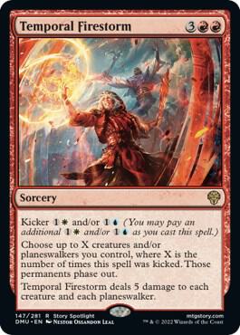 Temporal Firestorm card from Dominaria United