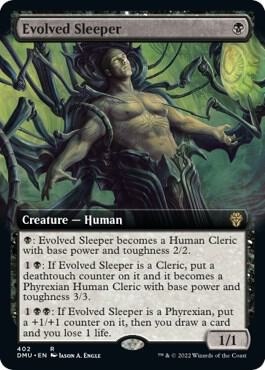 Evolved Sleeper (Extended Art) card from Dominaria United