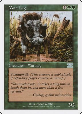 Warthog card from Classic Sixth Edition