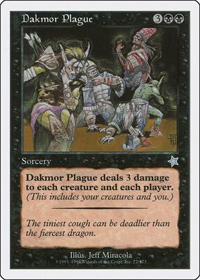 Dakmor Plague card from Starter 1999