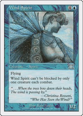 Wind Spirit card from Classic Sixth Edition