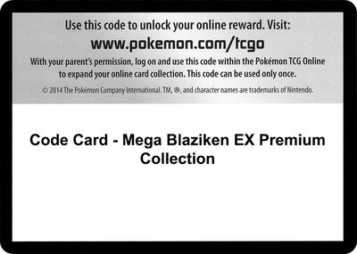 Code Card - Mega Blaziken EX Premium CollectionMega Aerodactyl EX Premium Collection card from XY - BREAKthrough