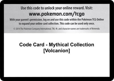 Code Card - Mythical Collection [Volcanion] card from XY - Evolutions
