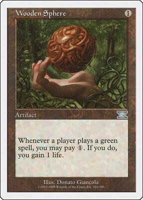 Wooden Sphere card from Classic Sixth Edition