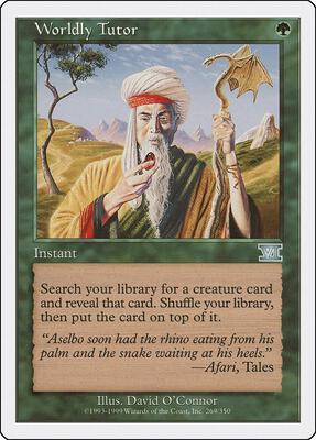 Worldly Tutor card from Classic Sixth Edition