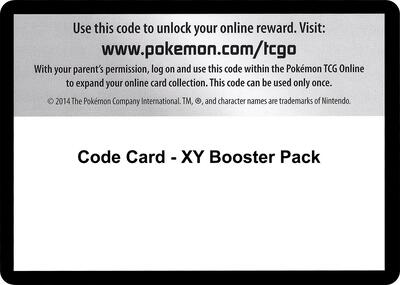 Code Card - XY Booster Pack card from XY Base Set