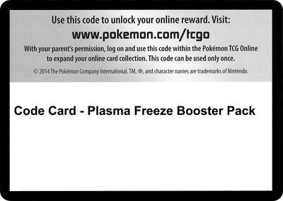 Code Card - Plasma Freeze Booster Pack card from Plasma Freeze