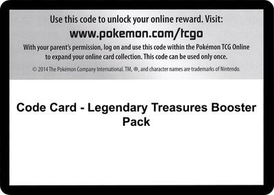Code Card - Legendary Treasures Booster Pack card from Legendary Treasures