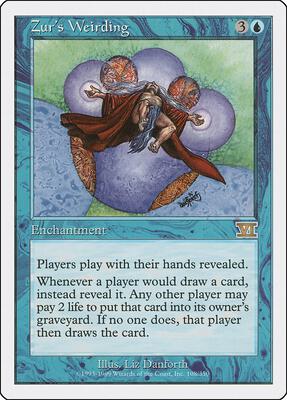 Zur's Weirding card from Classic Sixth Edition