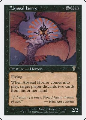 Abyssal Horror card from 7th Edition