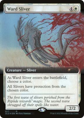 Ward Sliver (Extended Art) card from Secret Lair Drop Series