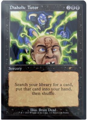 Diabolic Tutor (721) card from Secret Lair Drop Series