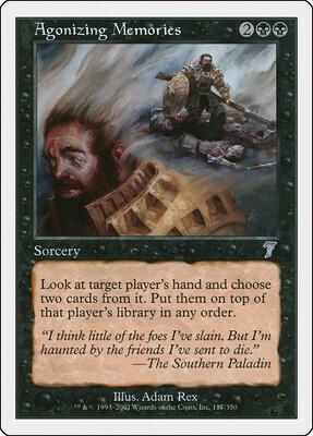 Agonizing Memories card from 7th Edition
