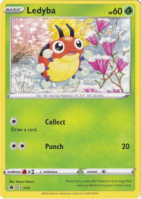 Ledyba - 1/15 card from McDonald's Promos 2022