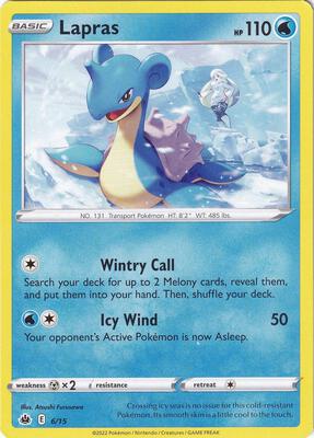 Lapras - 6/15 card from McDonald's Promos 2022