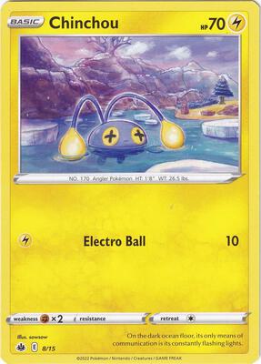 Chinchou - 8/15 card from McDonald's Promos 2022