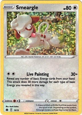 Smeargle - 15/15 card from McDonald's Promos 2022