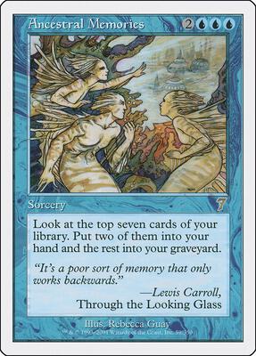 Ancestral Memories card from 7th Edition