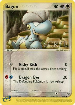 Bagon - 50/97 (Scrye Magazine) card from Nintendo Promos