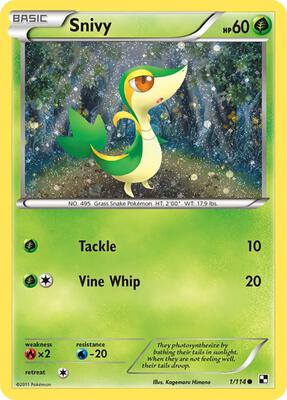 Snivy - 1/114 (Cosmos Holo) card from Miscellaneous Cards & Products