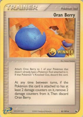 Oran Berry - 85/109 [Winner] card from League & Championship Cards