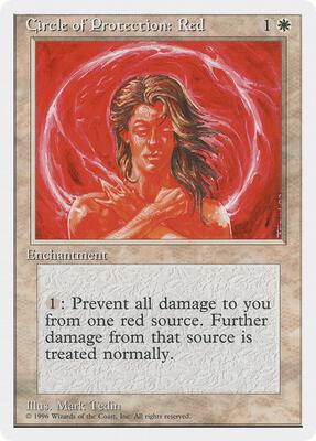 Circle of Protection: Red card from Introductory Two-Player Set