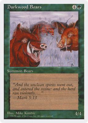 Durkwood Boars card from Introductory Two-Player Set