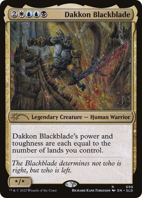 Dakkon Blackblade card from Secret Lair Drop Series
