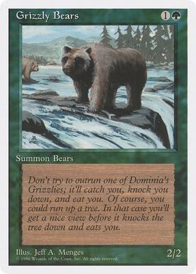 Grizzly Bears card from Introductory Two-Player Set