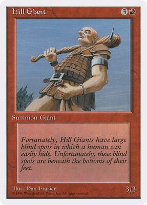 Hill Giant card from Introductory Two-Player Set