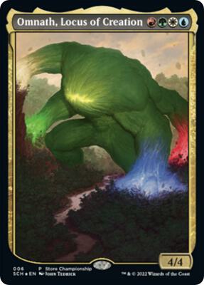 Omnath, Locus of Creation card from Game Day & Store Championship Promos