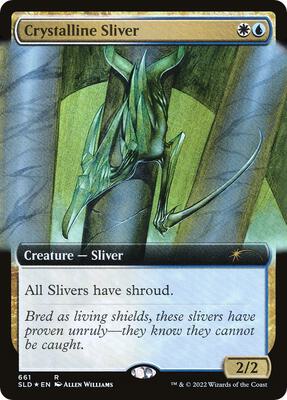 Crystalline Sliver (Extended Art) card from Secret Lair Drop Series