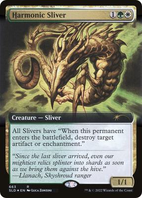 Harmonic Sliver (Extended Art) card from Secret Lair Drop Series