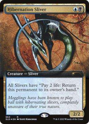 Hibernation Sliver (Extended Art) card from Secret Lair Drop Series