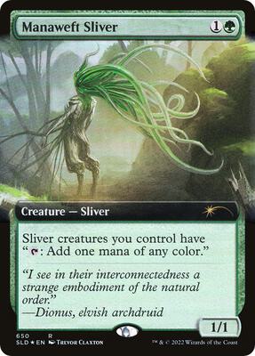 Manaweft Sliver (Extended Art) card from Secret Lair Drop Series