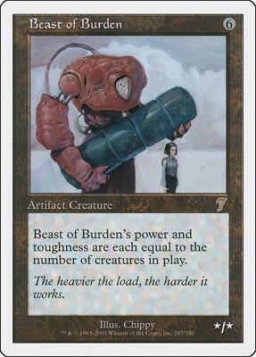 Beast of Burden card from 7th Edition