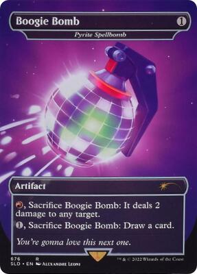 Boogie Bomb - Pyrite Spellbomb card from Secret Lair Drop Series