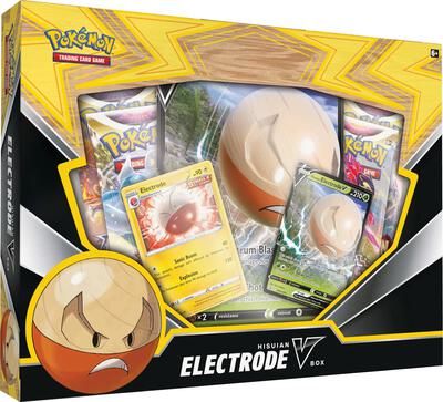 Hisuian Electrode V Box card from SWSH08: Fusion Strike