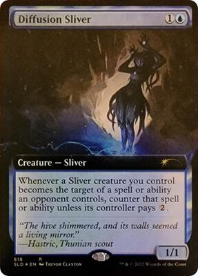 Diffusion Sliver (Extended Art) card from Secret Lair Drop Series