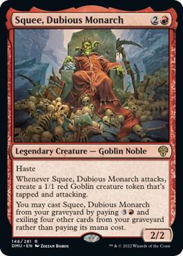 Squee, Dubious Monarch card from Dominaria United