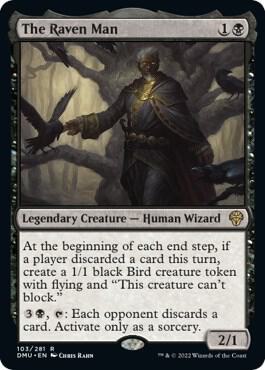 The Raven Man card from Dominaria United