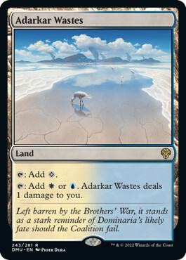 Adarkar Wastes card from Dominaria United