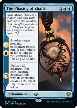 The Phasing of Zhalfir card from Dominaria United