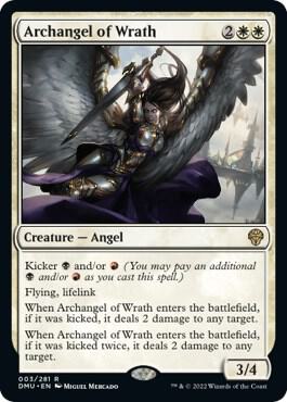 Archangel of Wrath card from Dominaria United
