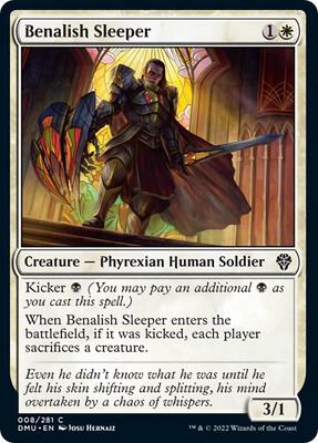 Benalish Sleeper card from Dominaria United