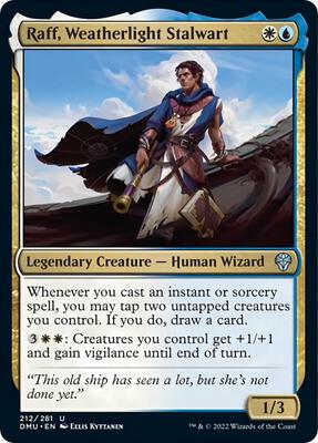 Raff, Weatherlight Stalwart card from Dominaria United